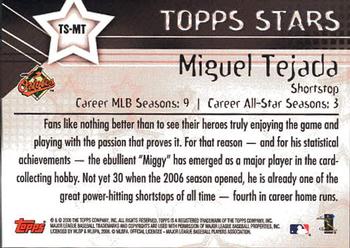 2006 Topps - Topps Stars #TS-MT Miguel Tejada Back