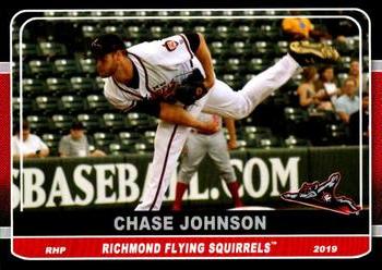 2019 Grandstand Richmond Flying Squirrels #NNO Chase Johnson Front