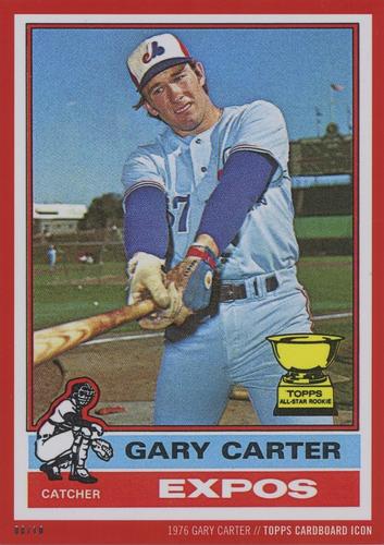 2015 Topps Cardboard Icons Gary Carter 5x7 - Red 5x7 #441 Gary Carter Front