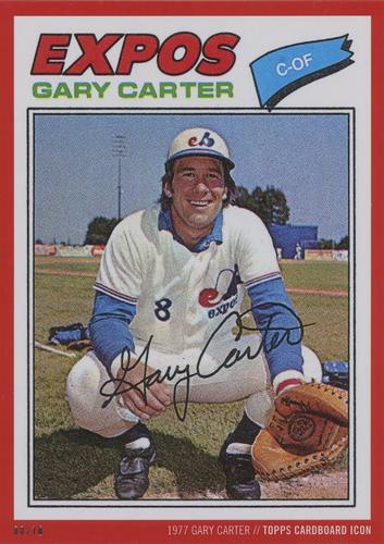 2015 Topps Cardboard Icons Gary Carter 5x7 - Red 5x7 #295 Gary Carter Front