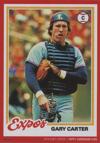 2015 Topps Cardboard Icons Gary Carter 5x7 - Red 5x7 #120 Gary Carter Front