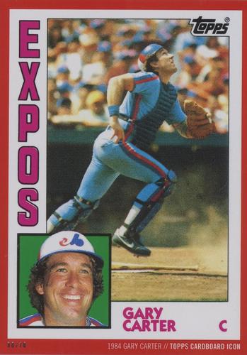 2015 Topps Cardboard Icons Gary Carter 5x7 - Red 5x7 #450 Gary Carter Front