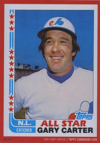 2015 Topps Cardboard Icons Gary Carter 5x7 - Red 5x7 #344 Gary Carter Front