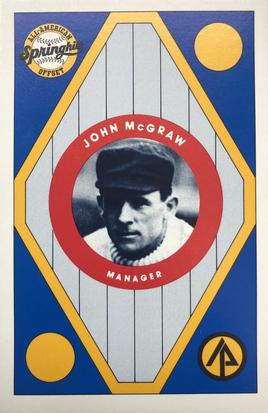 1986 Springhill All-American Offset #NNO John McGraw Front