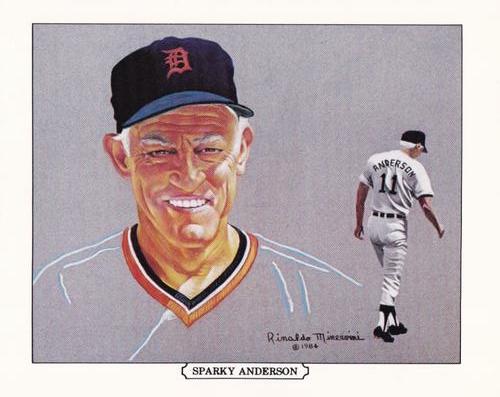 1984 Batter-up Detroit Tigers Postcards #NNO Sparky Anderson Front