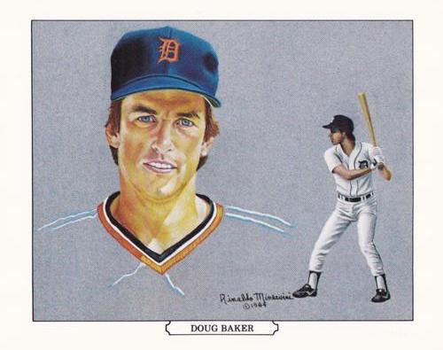 1984 Batter-up Detroit Tigers Postcards #NNO Doug Baker Front