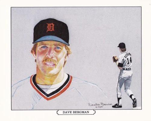 1984 Batter-up Detroit Tigers Postcards #NNO Dave Bergman Front
