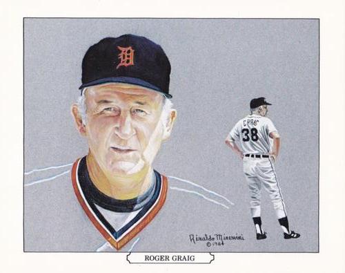 1984 Batter-up Detroit Tigers Postcards #NNO Roger Craig Front