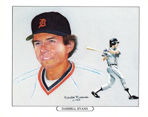 1984 Batter-up Detroit Tigers Postcards #NNO Darrell Evans Front