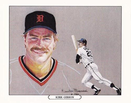 1984 Batter-up Detroit Tigers Postcards #NNO Kirk Gibson Front