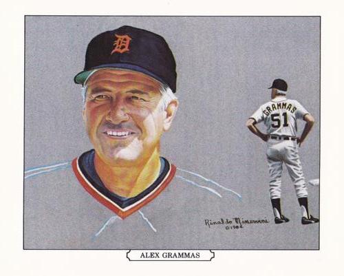 1984 Batter-up Detroit Tigers Postcards #NNO Alex Grammas Front
