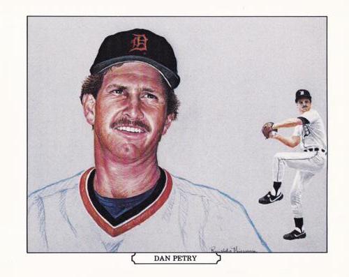 1984 Batter-up Detroit Tigers Postcards #NNO Dan Petry Front