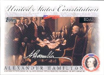 2006 Topps - United States Constitution #SC-AH Alexander Hamilton Front