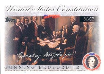 2006 Topps - United States Constitution #SC-GB Gunning Bedford Jr. Front