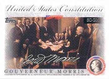 2006 Topps - United States Constitution #SC-GM Gouverneur Morris Front