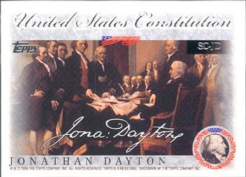 2006 Topps - United States Constitution #SC-JD Jonathan Dayton Front