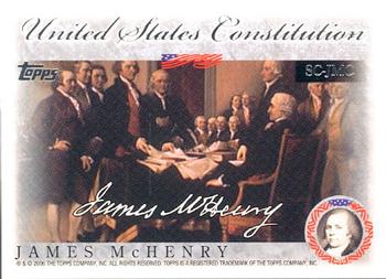 2006 Topps - United States Constitution #SC-JMC James McHenry Front