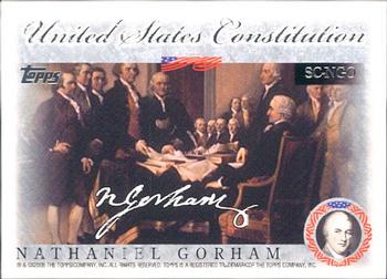 2006 Topps - United States Constitution #SC-NGO Nathaniel Gorham Front