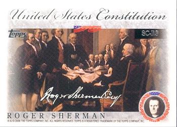 2006 Topps - United States Constitution #SC-RS Roger Sherman Front