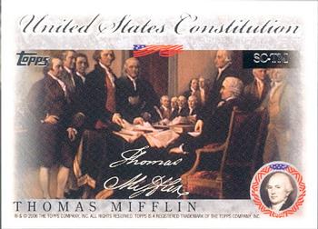 2006 Topps - United States Constitution #SC-TM Thomas Mifflin Front