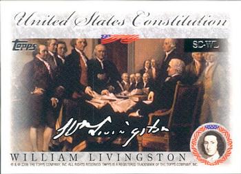 2006 Topps - United States Constitution #SC-WL William Livingston Front