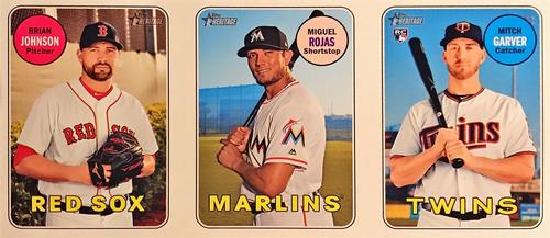 2018 Topps Heritage - 1969 Topps Bazooka Ad Panel High Number #14b Brian Johnson / Miguel Rojas / Mitch Garver Front