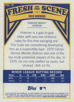 2019 Topps Heritage Minor League - Fresh on the Scene #FOS-18 Nico Hoerner Back
