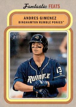 2019 Topps Heritage Minor League - Fantastic Feats #FF-10 Andres Gimenez Front