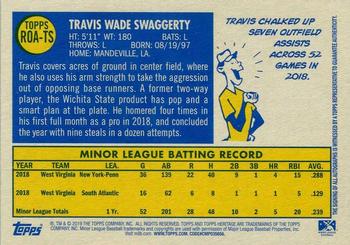 2019 Topps Heritage Minor League - Real One Autographs #ROA-TS Travis Swaggerty Back