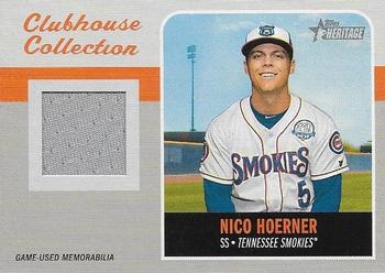 2019 Topps Heritage Minor League - Clubhouse Collection Relics #CCR-NH Nico Hoerner Front