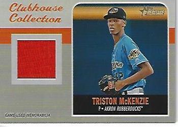 2019 Topps Heritage Minor League - Clubhouse Collection Relics #CCR-TM Triston McKenzie Front