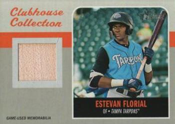 2019 Topps Heritage Minor League - Clubhouse Collection Relics #CCR-EF Estevan Florial Front