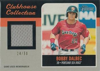 2019 Topps Heritage Minor League - Clubhouse Collection Relics Black #CCR-BD Bobby Dalbec Front