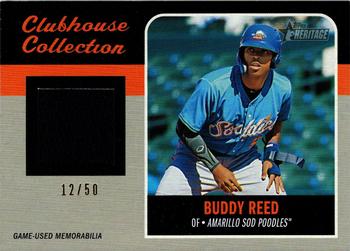 2019 Topps Heritage Minor League - Clubhouse Collection Relics Black #CCR-BRE Buddy Reed Front