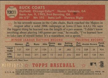 2006 Topps '52 Rookies - Chrome #TCRC11 Buck Coats Back