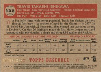 2006 Topps '52 Rookies - Chrome #TCRC36 Travis Ishikawa Back