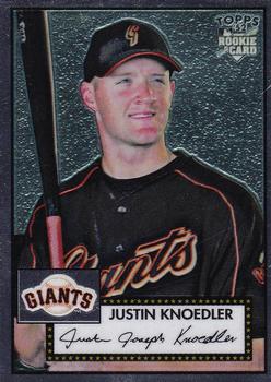 2006 Topps '52 Rookies - Chrome #TCRC46 Justin Knoedler Front