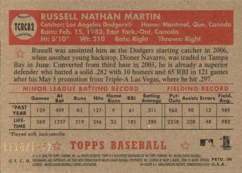 2006 Topps '52 Rookies - Chrome #TCRC82 Russell Martin Back