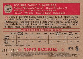 2006 Topps '52 Rookies - Chrome #TCRC89 Josh Sharpless Back