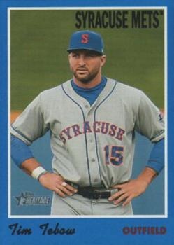 2019 Topps Heritage Minor League - Blue Border #32 Tim Tebow Front