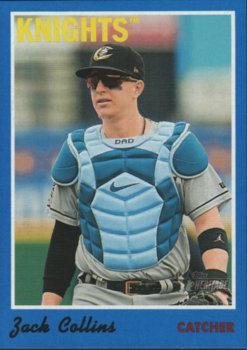 2019 Topps Heritage Minor League - Blue Border #63 Zack Collins Front