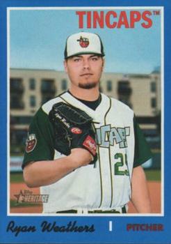 2019 Topps Heritage Minor League - Blue Border #149 Ryan Weathers Front