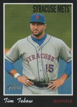 2019 Topps Heritage Minor League - Black Border #32 Tim Tebow Front