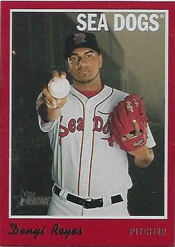 2019 Topps Heritage Minor League - Red Border #55 Denyi Reyes Front