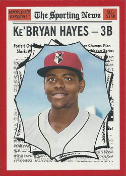2019 Topps Heritage Minor League - Red Border #188 Ke'Bryan Hayes Front