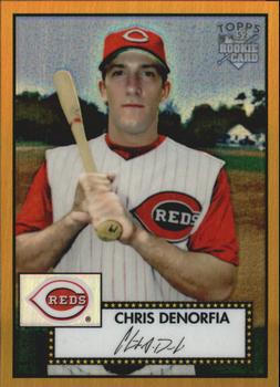 2006 Topps '52 Rookies - Chrome Gold Refractors #TCRC3 Chris Denorfia Front