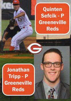 2019 Greeneville Reds #NNO Quinten Sefcik / Johnathon Tripp Front