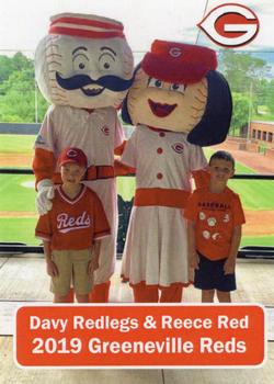 2019 Greeneville Reds #NNO Davy Redlegs / Reece Red Front