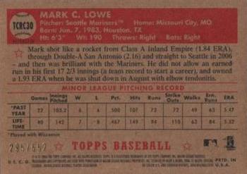 2006 Topps '52 Rookies - Chrome Refractors #TCRC30 Mark Lowe Back