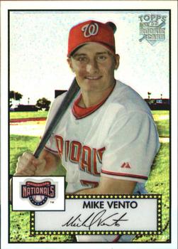 2006 Topps '52 Rookies - Chrome Refractors #TCRC52 Mike Vento Front